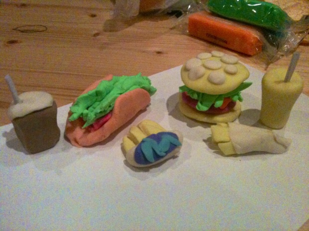 Playdoh food, mine is the burger meal